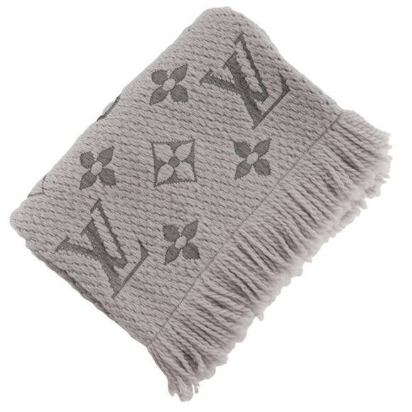 LOUIS VUITTON Gray Scarf - Picture 1 of 5